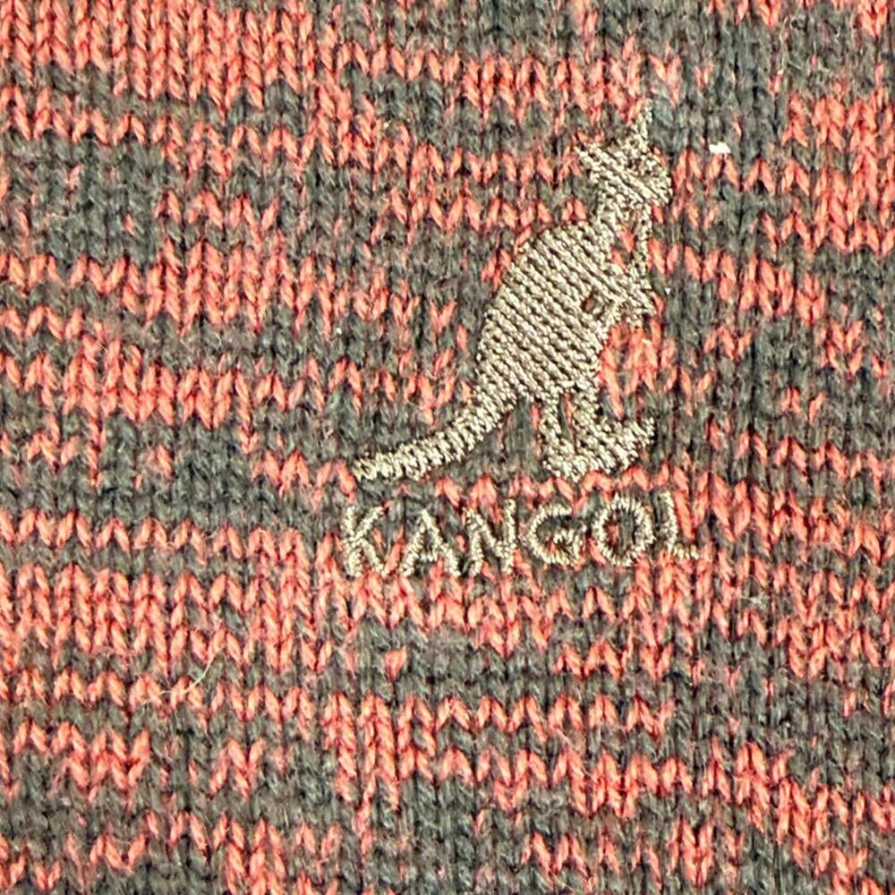 Kangol 1/4 Zip Sweater Red and Black‎ Heathered 50% Cotton Kangaroo Men's M - Picture 3 of 8